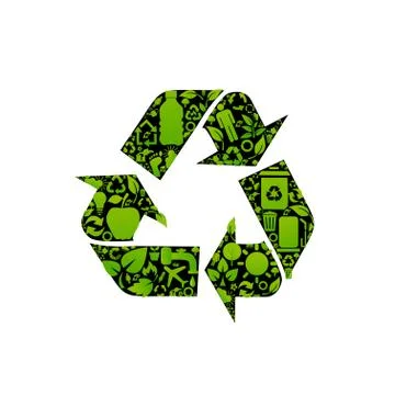 Vector recycle signs Illustrazione stock