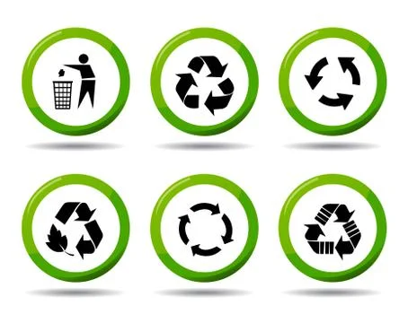 Vector recycle signs Stock Illustration