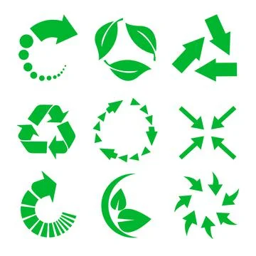 Vector recycle signs Stock Illustration