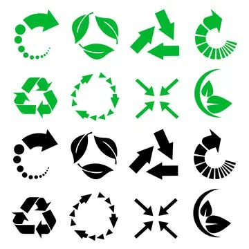 Vector recycle signs Stock Illustration