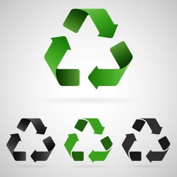 Vector recycling icons Stock Illustration