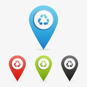 Vector recycling pointers Stock Illustration