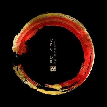 Vector Red and Gold Design Templates イラスト素材
