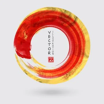 Vector Red and Gold Design Templates イラスト素材