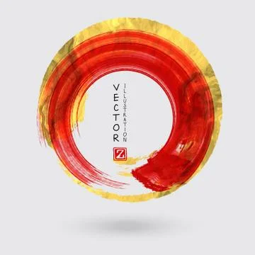 Vector Red and Gold Design Templates Stockillustratie