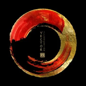 Vector Red and Gold Design Templates イラスト素材
