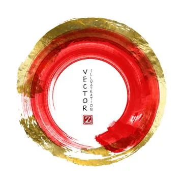 Vector Red and Gold Design Templates Stock Illustration