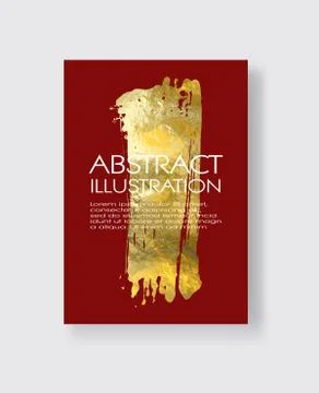 Vector Red and Gold Design Templates. Abstract illustration eps10 Stock Illustration