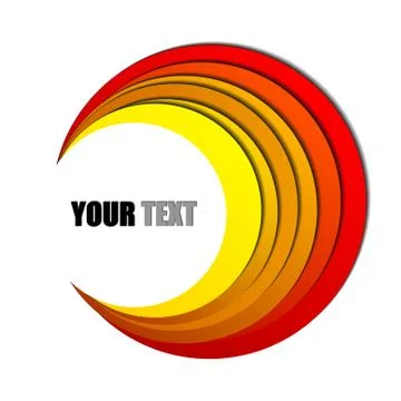 Vector : Red and yellow abstract background Stock Illustration