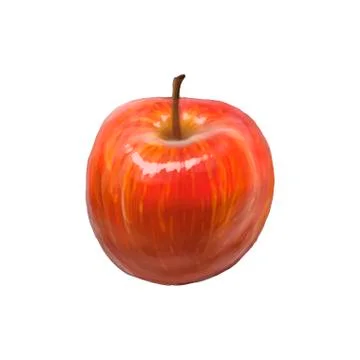 Vector red apple isolated Stock Illustration