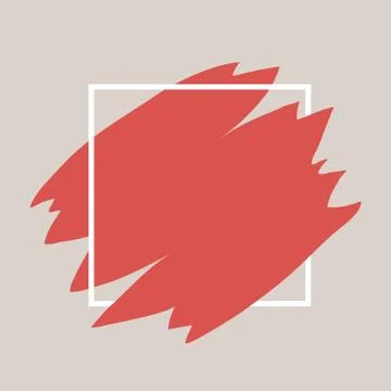 Vector red background with a line Illustrazione stock