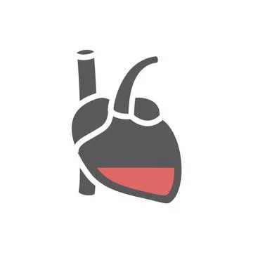 Vector red bleeding heart for world Hemophilia day, world Donor day, medical Stock Illustration