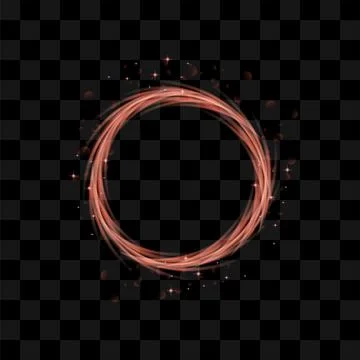 Vector Red Blurred Fire on Dark Background. Cartoon Flames. Bonfire Burst. Hot Illustrazione stock