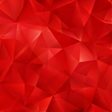 Vector red bright background with triangle shapes Stock Illustration