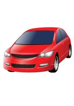 Vector red car Stock-Illustration