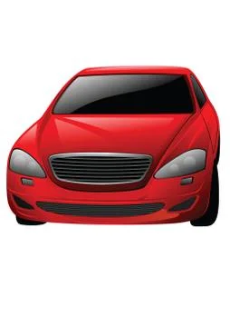 Vector red car Illustrazione stock