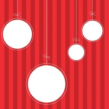 Vector red christmas background. cut paper design. Stock Illustration