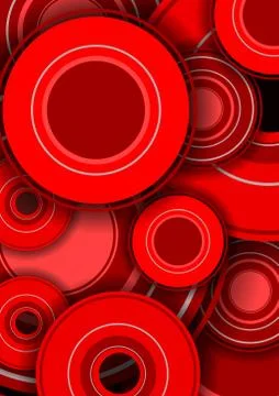 Vector : Red circle background Stock Illustration