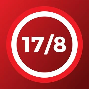 Vector red color Flat design, Illustration of flag for banner. 17th August In Stock Illustration