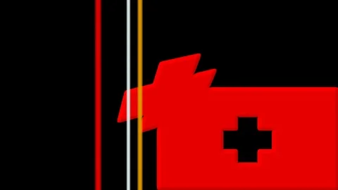 Vector red cross Stock Footage 99437768