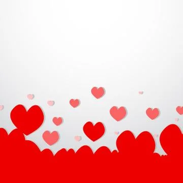 Vector : Red heart background valentine day Stock Illustration