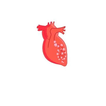 Vector red heart Stock Illustration