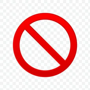 Vector A red icon no sign design Stock Illustration