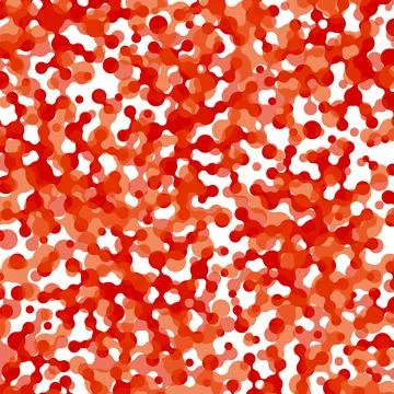 Vector Red Metaball Connect Dot Set. Molecule chain. Circle Shapes. Abstract  Illustrazione stock