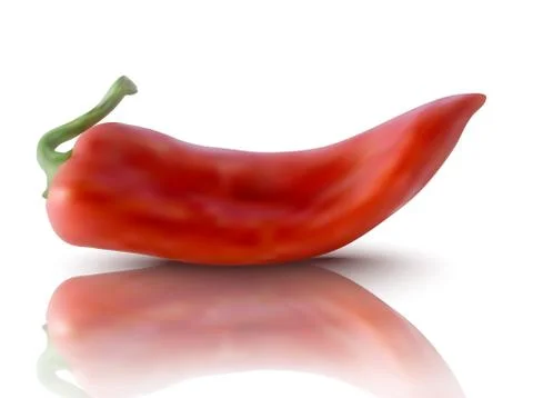 Vector red pepper Stock Illustration