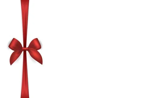Vector Red Ribbon with Bow for Gift Decoration and Packaging Design. Red Ribb Stock Illustration