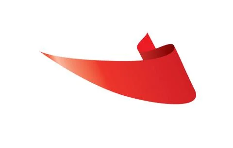 Vector red ribbon Stock Illustration