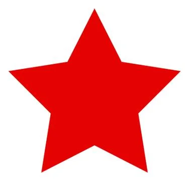 Vector Red Star Flat Icon Symbol Stock-Illustration