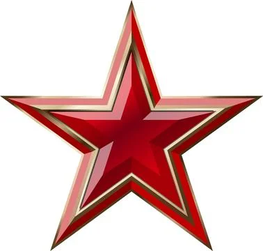 Vector Red Star Stock Illustration