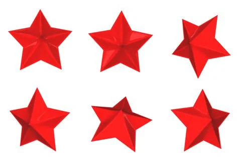 Vector red star. Vector graphics. Rank, review, rating, space, sky. Stock Illustration