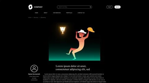 Vector redesign in gradient style . Editable illustration Stock Illustration