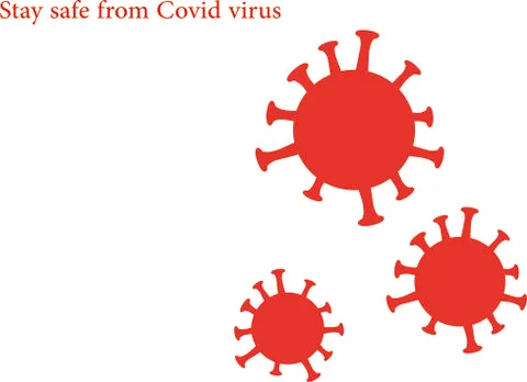 A vector regarding the safety from Covid virus Stock Illustration