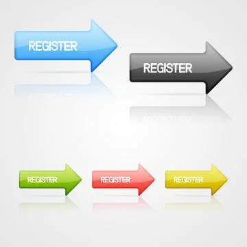 Vector register buttons Stock Illustration