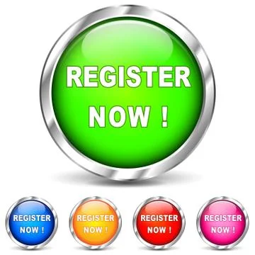 Vector register chrome icons Stock Illustration