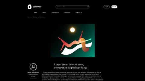 Vector relaxing in gradient style . Editable illustration Stock Illustration