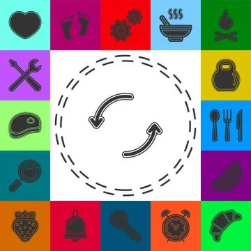 Vector reload arrow Icon Stock Illustration