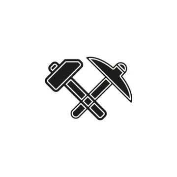 Vector repair tool symbol - carpentry work equipment - industrial tool Stock Illustration