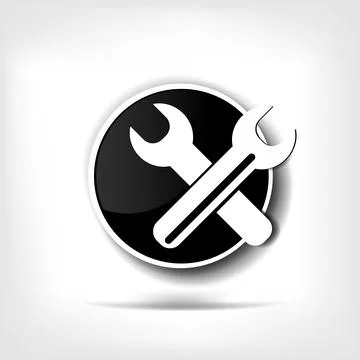 Vector repair web icon Illustrazione stock