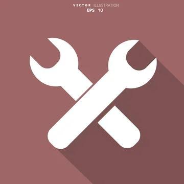Vector repair web icon,flat design 스톡 일러스트