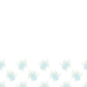 Vector repeat seamless border with carnations. Stock Illustration