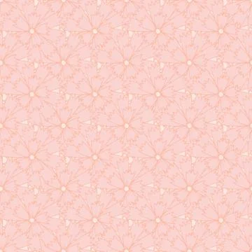 Vector repeat seamless pattern with carnations. Stock Illustration