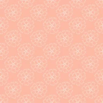 Vector repeat seamless pattern with carnations. Illustrazione stock