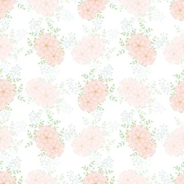 Vector repeat seamless pattern with carnations. Stock Illustration