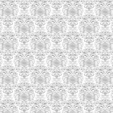 Vector repeating damask pattern background Иллюстрация
