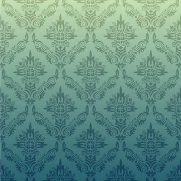 Vector repeating pattern in vintage style Stock Illustration