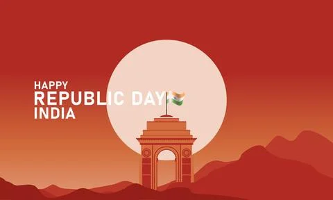 Vector for Republic Day celebration Stock Illustration